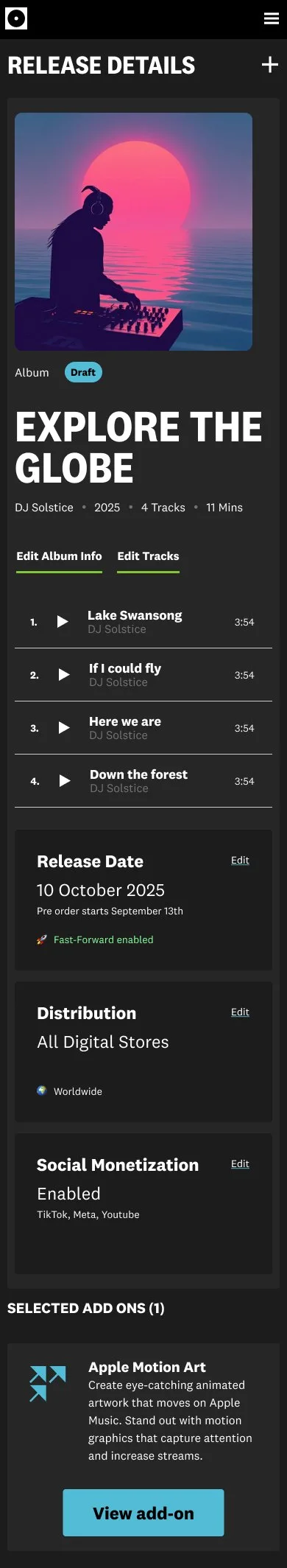 CD Baby: cdba m addons