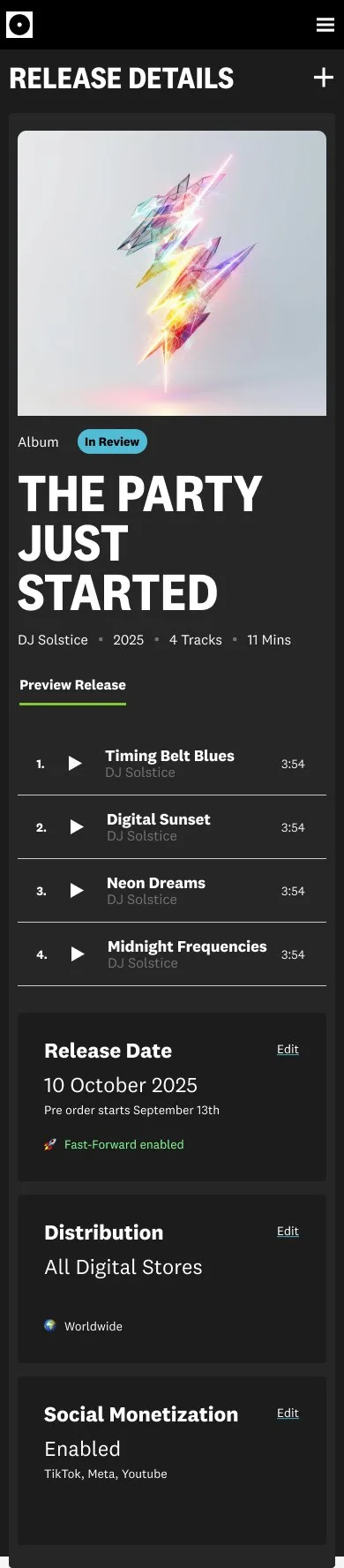 CD Baby: cdba m release