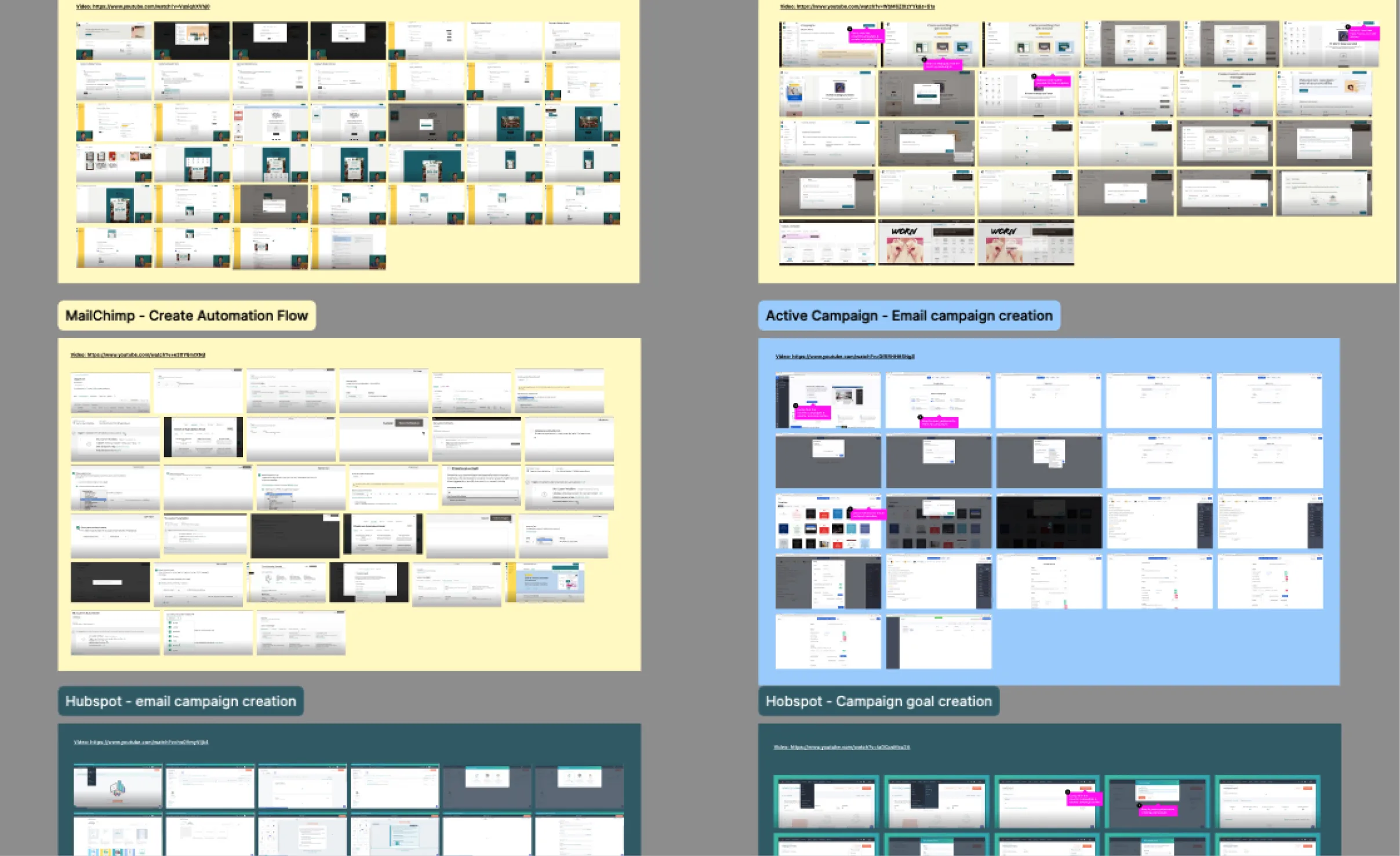coreIQ: Competitive research · automation flows