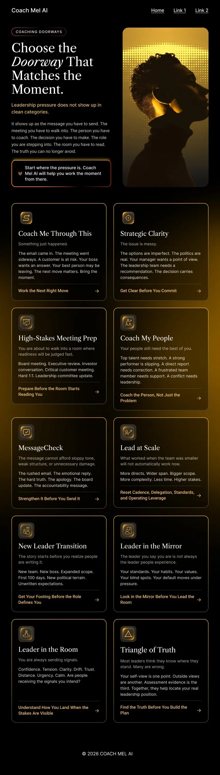 Coach Mel AI: tablet