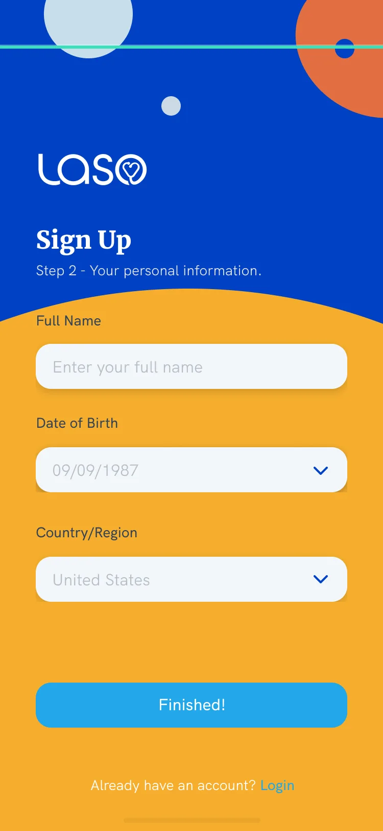 LASO Health: Sign up 2