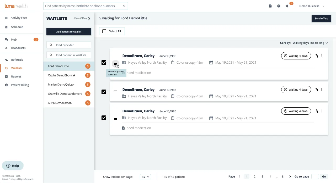 Luma Health: luma inbox2