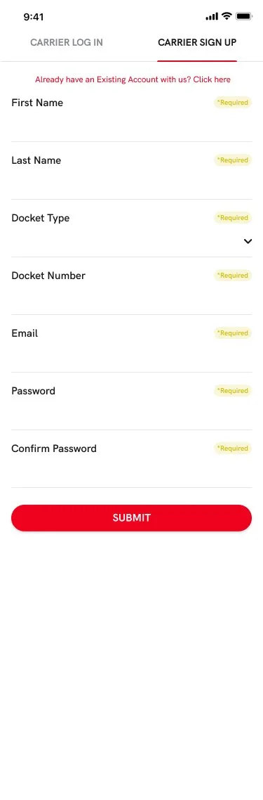 Rigz: Signup