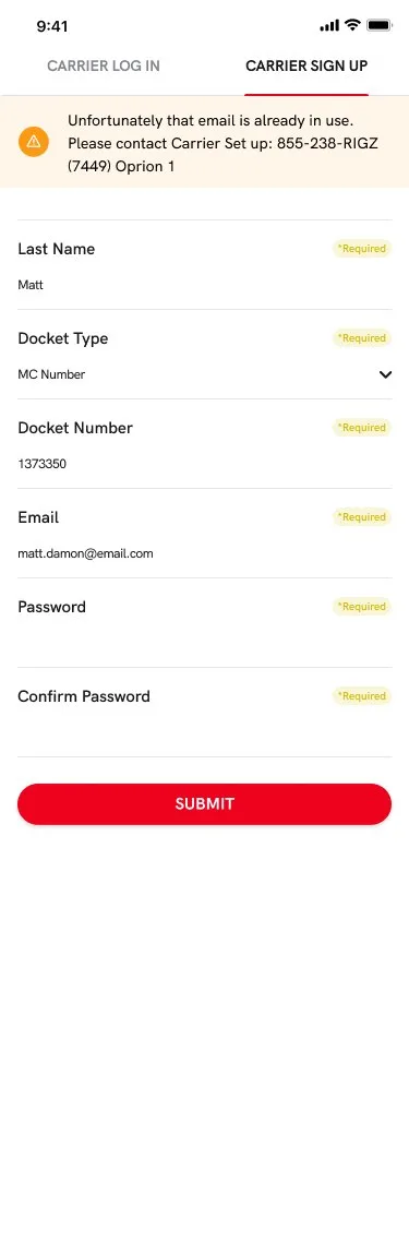 Rigz: Signup 2